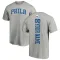 Men's Philadelphia 76ers Custom Ash Backer T-Shirt