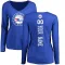Women's Philadelphia 76ers Custom Royal Backer Long Sleeve T-Shirt